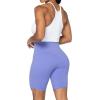 imageSunzel No Front Seam High Waist Biker Shorts for Women Squat Proof Yoga Workout Gym Bike ShortsPeriwinkle