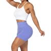 imageSunzel No Front Seam High Waist Biker Shorts for Women Squat Proof Yoga Workout Gym Bike ShortsPeriwinkle