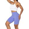 imageSunzel No Front Seam High Waist Biker Shorts for Women Squat Proof Yoga Workout Gym Bike ShortsPeriwinkle