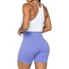 imageSunzel No Front Seam High Waist Biker Shorts for Women Squat Proof Yoga Workout Gym Bike ShortsPeriwinkle