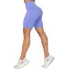 imageSunzel No Front Seam High Waist Biker Shorts for Women Squat Proof Yoga Workout Gym Bike ShortsPeriwinkle