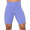 imageSunzel No Front Seam High Waist Biker Shorts for Women Squat Proof Yoga Workout Gym Bike ShortsPeriwinkle