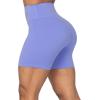 imageSunzel No Front Seam High Waist Biker Shorts for Women Squat Proof Yoga Workout Gym Bike ShortsPeriwinkle