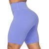 imageSunzel No Front Seam High Waist Biker Shorts for Women Squat Proof Yoga Workout Gym Bike ShortsPeriwinkle