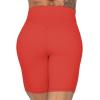 imageSunzel No Front Seam High Waist Biker Shorts for Women Squat Proof Yoga Workout Gym Bike ShortsRed Orange