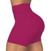 imageSunzel No Front Seam High Waist Biker Shorts for Women Squat Proof Yoga Workout Gym Bike ShortsSangria
