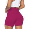 imageSunzel No Front Seam High Waist Biker Shorts for Women Squat Proof Yoga Workout Gym Bike ShortsSangria