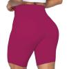 imageSunzel No Front Seam High Waist Biker Shorts for Women Squat Proof Yoga Workout Gym Bike ShortsSangria