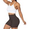 imageSunzel No Front Seam High Waist Biker Shorts for Women Squat Proof Yoga Workout Gym Bike ShortsSeal Brown