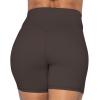 imageSunzel No Front Seam High Waist Biker Shorts for Women Squat Proof Yoga Workout Gym Bike ShortsSeal Brown