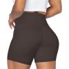 imageSunzel No Front Seam High Waist Biker Shorts for Women Squat Proof Yoga Workout Gym Bike ShortsSeal Brown