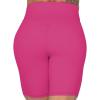 imageSunzel No Front Seam High Waist Biker Shorts for Women Squat Proof Yoga Workout Gym Bike ShortsSonic Pink