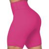 imageSunzel No Front Seam High Waist Biker Shorts for Women Squat Proof Yoga Workout Gym Bike ShortsSonic Pink