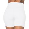 imageSunzel No Front Seam High Waist Biker Shorts for Women Squat Proof Yoga Workout Gym Bike ShortsWhite