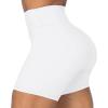 imageSunzel No Front Seam High Waist Biker Shorts for Women Squat Proof Yoga Workout Gym Bike ShortsWhite
