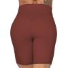 imageSunzel No Front Seam High Waist Biker Shorts for Women Squat Proof Yoga Workout Gym Bike ShortsWine Red