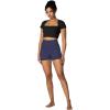 imageSunzel Womens Invisible Butt Scrunch Shorts High Waisted Biker Shorts Gym Workout Yoga Running Shorts with Tummy ControlAsh Blue