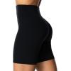 imageSunzel Womens Invisible Butt Scrunch Shorts High Waisted Biker Shorts Gym Workout Yoga Running Shorts with Tummy ControlBlack