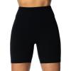 imageSunzel Womens Invisible Butt Scrunch Shorts High Waisted Biker Shorts Gym Workout Yoga Running Shorts with Tummy ControlBlack