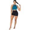 imageSunzel Womens Invisible Butt Scrunch Shorts High Waisted Biker Shorts Gym Workout Yoga Running Shorts with Tummy ControlBlack