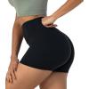 imageSunzel Womens Invisible Butt Scrunch Shorts High Waisted Biker Shorts Gym Workout Yoga Running Shorts with Tummy ControlBlack