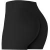 imageSunzel Womens Invisible Butt Scrunch Shorts High Waisted Biker Shorts Gym Workout Yoga Running Shorts with Tummy ControlBlack