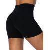 imageSunzel Womens Invisible Butt Scrunch Shorts High Waisted Biker Shorts Gym Workout Yoga Running Shorts with Tummy ControlBlack