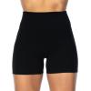 imageSunzel Womens Invisible Butt Scrunch Shorts High Waisted Biker Shorts Gym Workout Yoga Running Shorts with Tummy ControlBlack