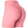 imageSunzel Womens Invisible Butt Scrunch Shorts High Waisted Biker Shorts Gym Workout Yoga Running Shorts with Tummy ControlBubblegum Pink