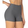 imageSunzel Womens Invisible Butt Scrunch Shorts High Waisted Biker Shorts Gym Workout Yoga Running Shorts with Tummy ControlCharcoal Gray