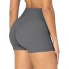 imageSunzel Womens Invisible Butt Scrunch Shorts High Waisted Biker Shorts Gym Workout Yoga Running Shorts with Tummy ControlCharcoal Gray