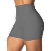 imageSunzel Womens Invisible Butt Scrunch Shorts High Waisted Biker Shorts Gym Workout Yoga Running Shorts with Tummy ControlCharcoal Gray
