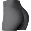 imageSunzel Womens Invisible Butt Scrunch Shorts High Waisted Biker Shorts Gym Workout Yoga Running Shorts with Tummy ControlCharcoal Gray