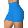 imageSunzel Womens Invisible Butt Scrunch Shorts High Waisted Biker Shorts Gym Workout Yoga Running Shorts with Tummy ControlClassic Blue