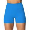 imageSunzel Womens Invisible Butt Scrunch Shorts High Waisted Biker Shorts Gym Workout Yoga Running Shorts with Tummy ControlClassic Blue