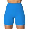 imageSunzel Womens Invisible Butt Scrunch Shorts High Waisted Biker Shorts Gym Workout Yoga Running Shorts with Tummy ControlClassic Blue