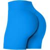 imageSunzel Womens Invisible Butt Scrunch Shorts High Waisted Biker Shorts Gym Workout Yoga Running Shorts with Tummy ControlClassic Blue