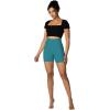 imageSunzel Womens Invisible Butt Scrunch Shorts High Waisted Biker Shorts Gym Workout Yoga Running Shorts with Tummy ControlDeep Lagoon