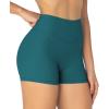 imageSunzel Womens Invisible Butt Scrunch Shorts High Waisted Biker Shorts Gym Workout Yoga Running Shorts with Tummy ControlDeep Lagoon