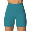 imageSunzel Womens Invisible Butt Scrunch Shorts High Waisted Biker Shorts Gym Workout Yoga Running Shorts with Tummy ControlDeep Lagoon