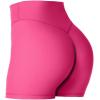 imageSunzel Womens Invisible Butt Scrunch Shorts High Waisted Biker Shorts Gym Workout Yoga Running Shorts with Tummy ControlHot Pink
