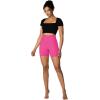 imageSunzel Womens Invisible Butt Scrunch Shorts High Waisted Biker Shorts Gym Workout Yoga Running Shorts with Tummy ControlHot Pink