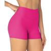 imageSunzel Womens Invisible Butt Scrunch Shorts High Waisted Biker Shorts Gym Workout Yoga Running Shorts with Tummy ControlHot Pink