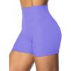 imageSunzel Womens Invisible Butt Scrunch Shorts High Waisted Biker Shorts Gym Workout Yoga Running Shorts with Tummy ControlPeriwinkle