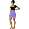 imageSunzel Womens Invisible Butt Scrunch Shorts High Waisted Biker Shorts Gym Workout Yoga Running Shorts with Tummy ControlPeriwinkle