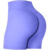 imageSunzel Womens Invisible Butt Scrunch Shorts High Waisted Biker Shorts Gym Workout Yoga Running Shorts with Tummy ControlPeriwinkle