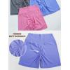 imageSunzel Womens Invisible Butt Scrunch Shorts High Waisted Biker Shorts Gym Workout Yoga Running Shorts with Tummy ControlWine Red