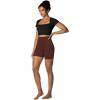 imageSunzel Womens Invisible Butt Scrunch Shorts High Waisted Biker Shorts Gym Workout Yoga Running Shorts with Tummy ControlWine Red