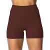 imageSunzel Womens Invisible Butt Scrunch Shorts High Waisted Biker Shorts Gym Workout Yoga Running Shorts with Tummy ControlWine Red
