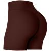 imageSunzel Womens Invisible Butt Scrunch Shorts High Waisted Biker Shorts Gym Workout Yoga Running Shorts with Tummy ControlWine Red